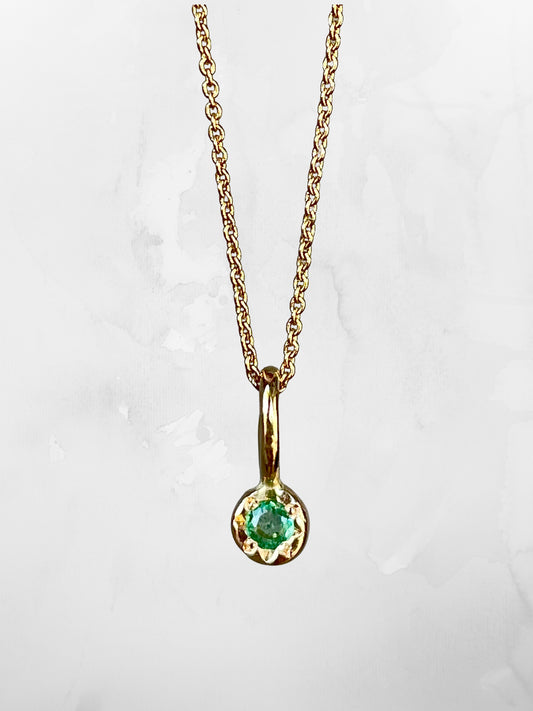 Emerald Dot Pendant