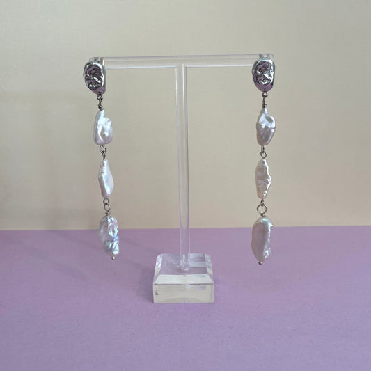 Triplet Nugget Earrings