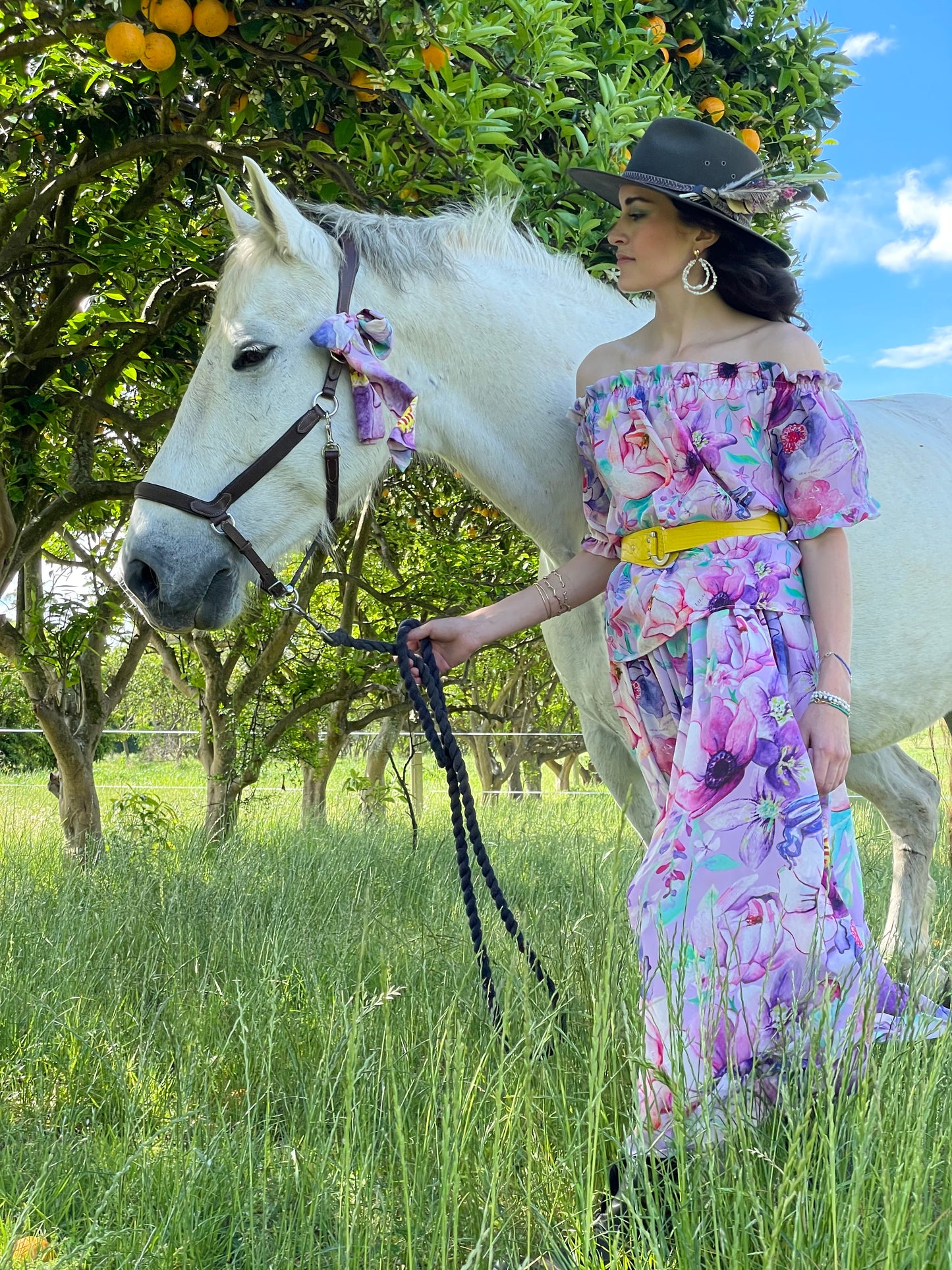 Inflorescence Maxi Skirt