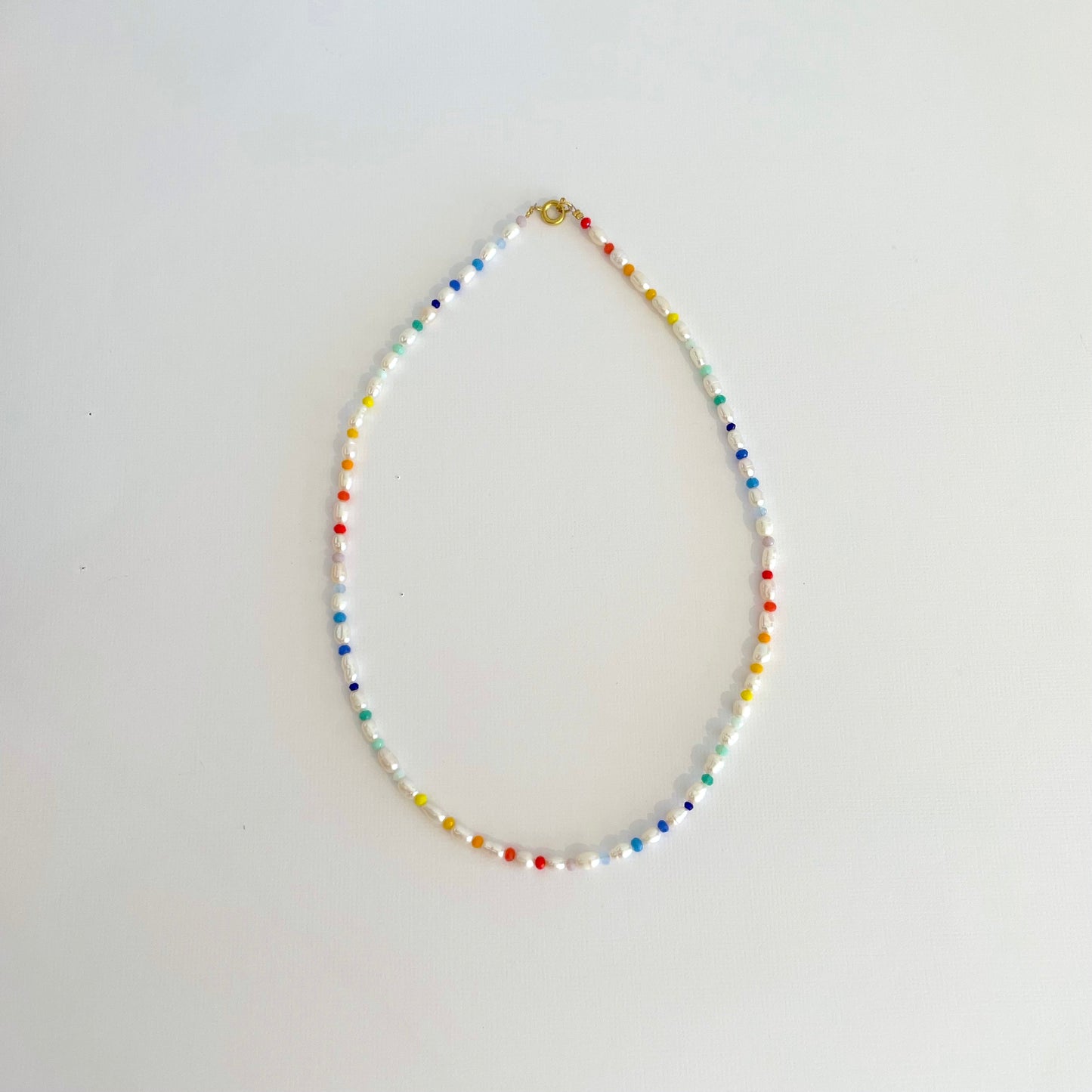 Rainbow Pearl Necklace