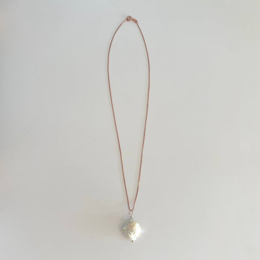 Baroque Pearl Chain Necklace