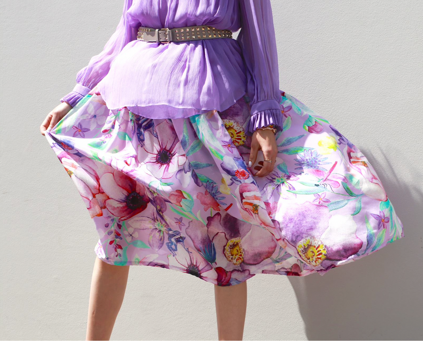 Inflorescence Midi Skirt