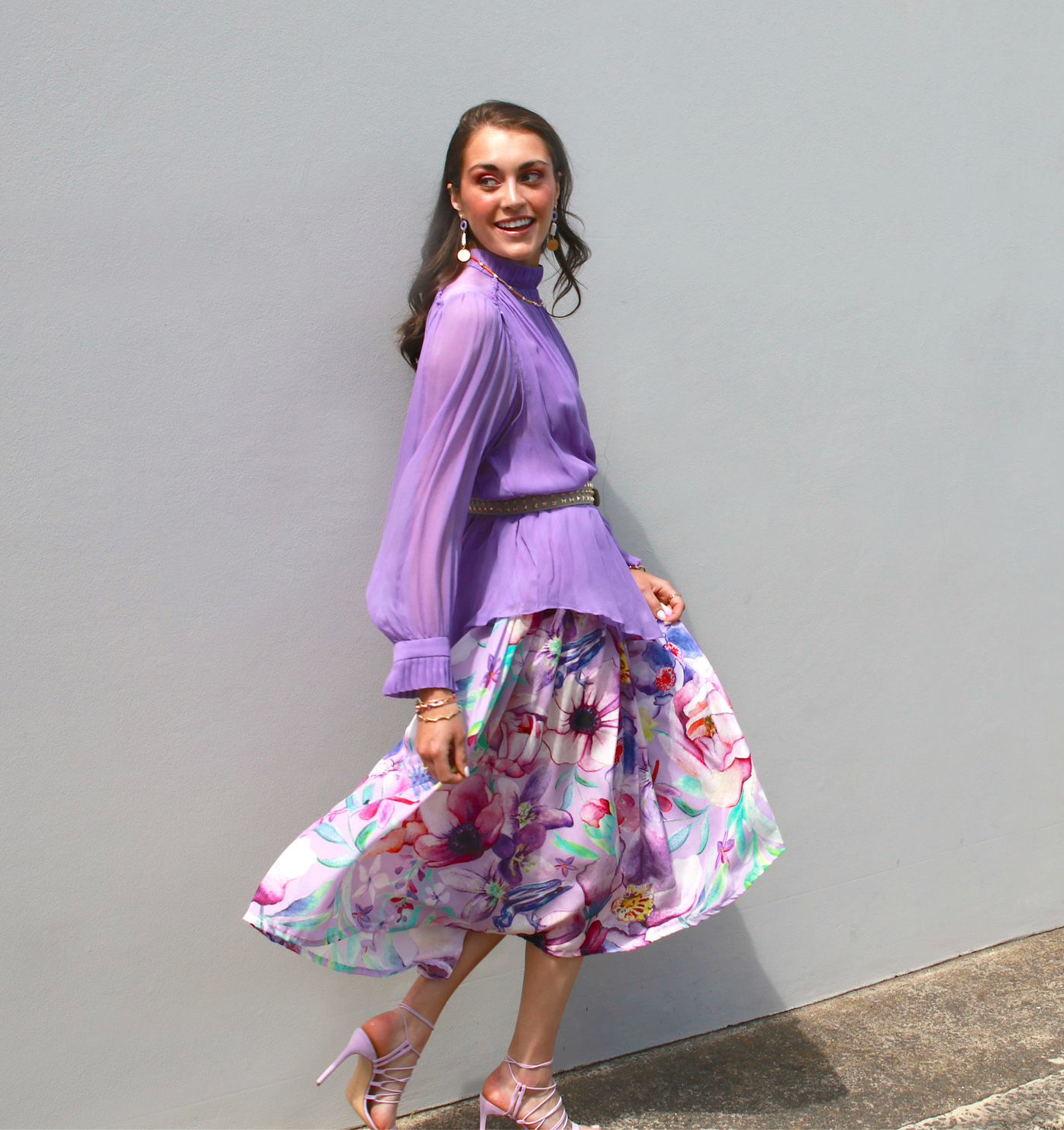Inflorescence Midi Skirt