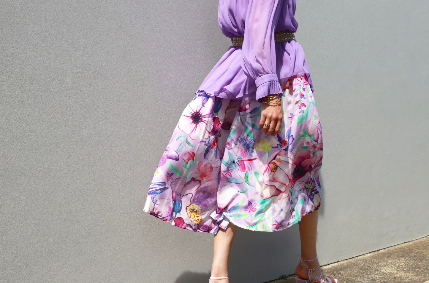 Inflorescence Midi Skirt