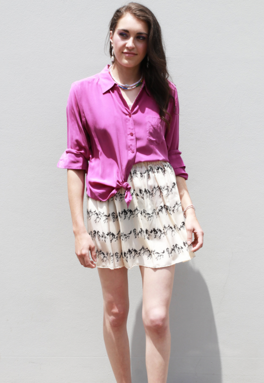 Horses Mini Skirt