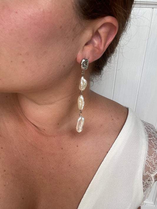Triplet Nugget Earrings
