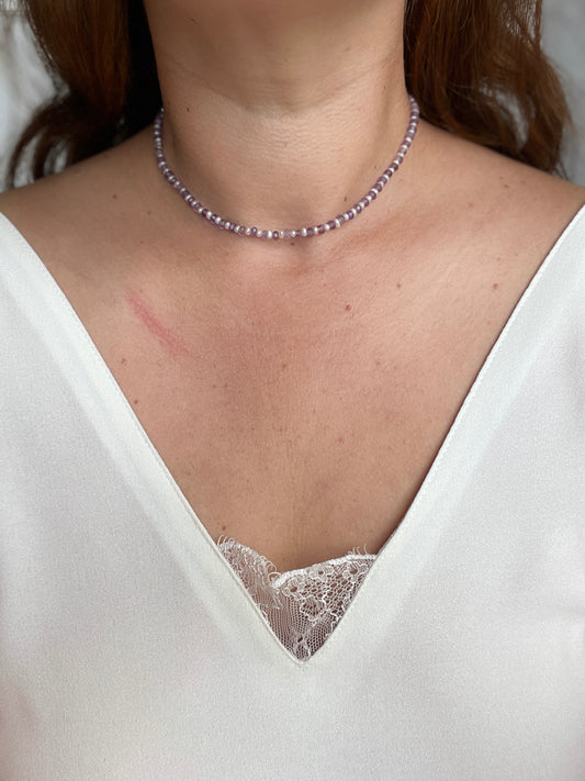 Amethyst Pearl Necklace