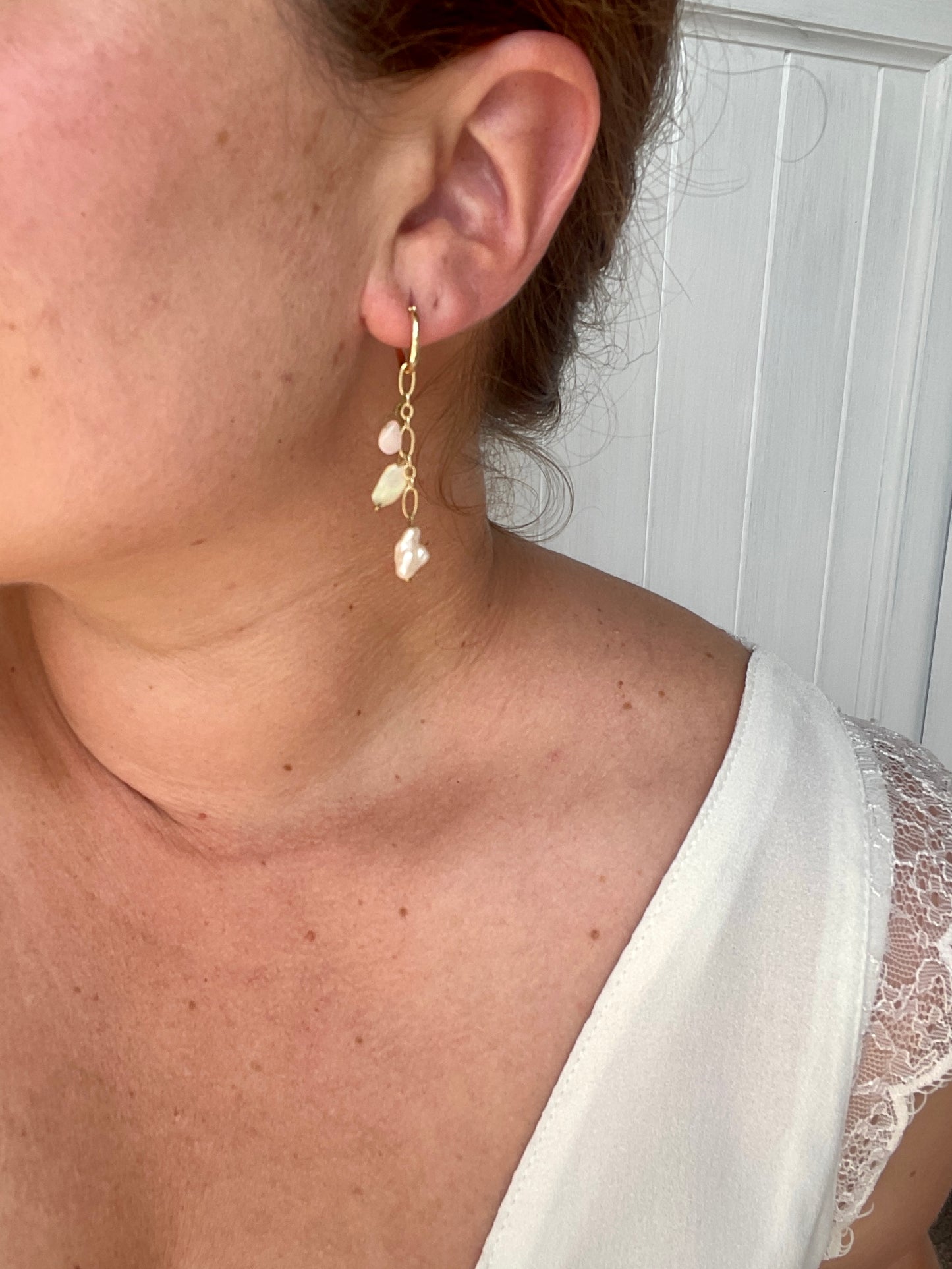 Opearl Chain Huggies