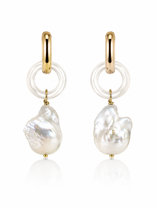 Amethyst Baroque Earrings