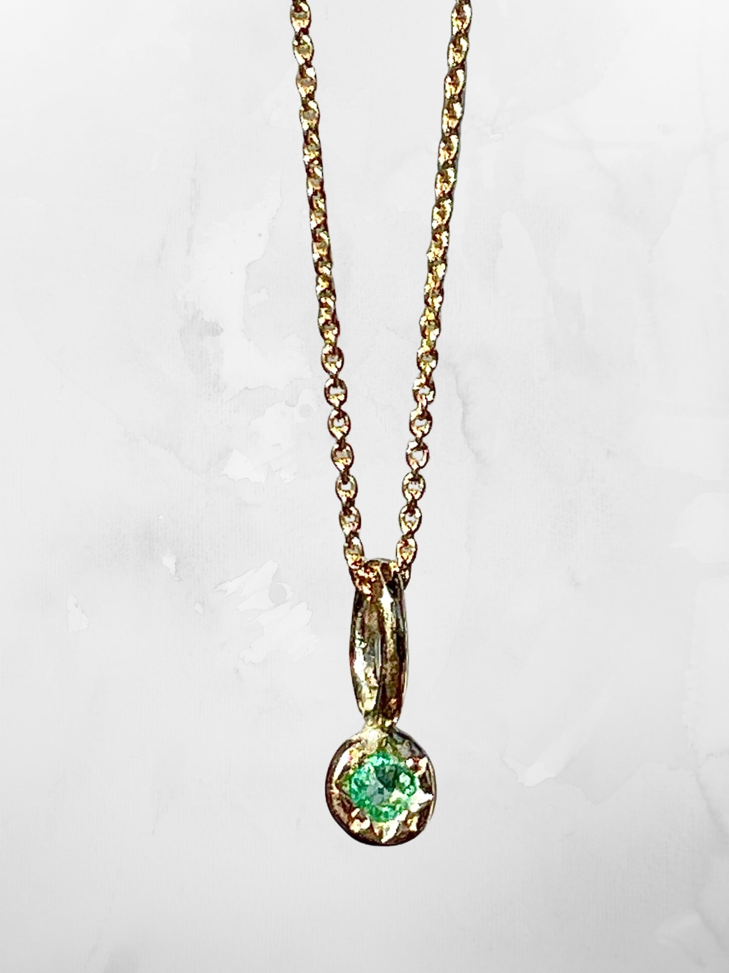 Emerald Dot Pendant