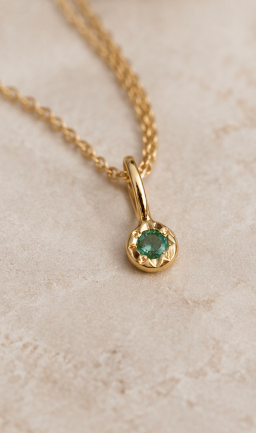 Emerald Dot Pendant